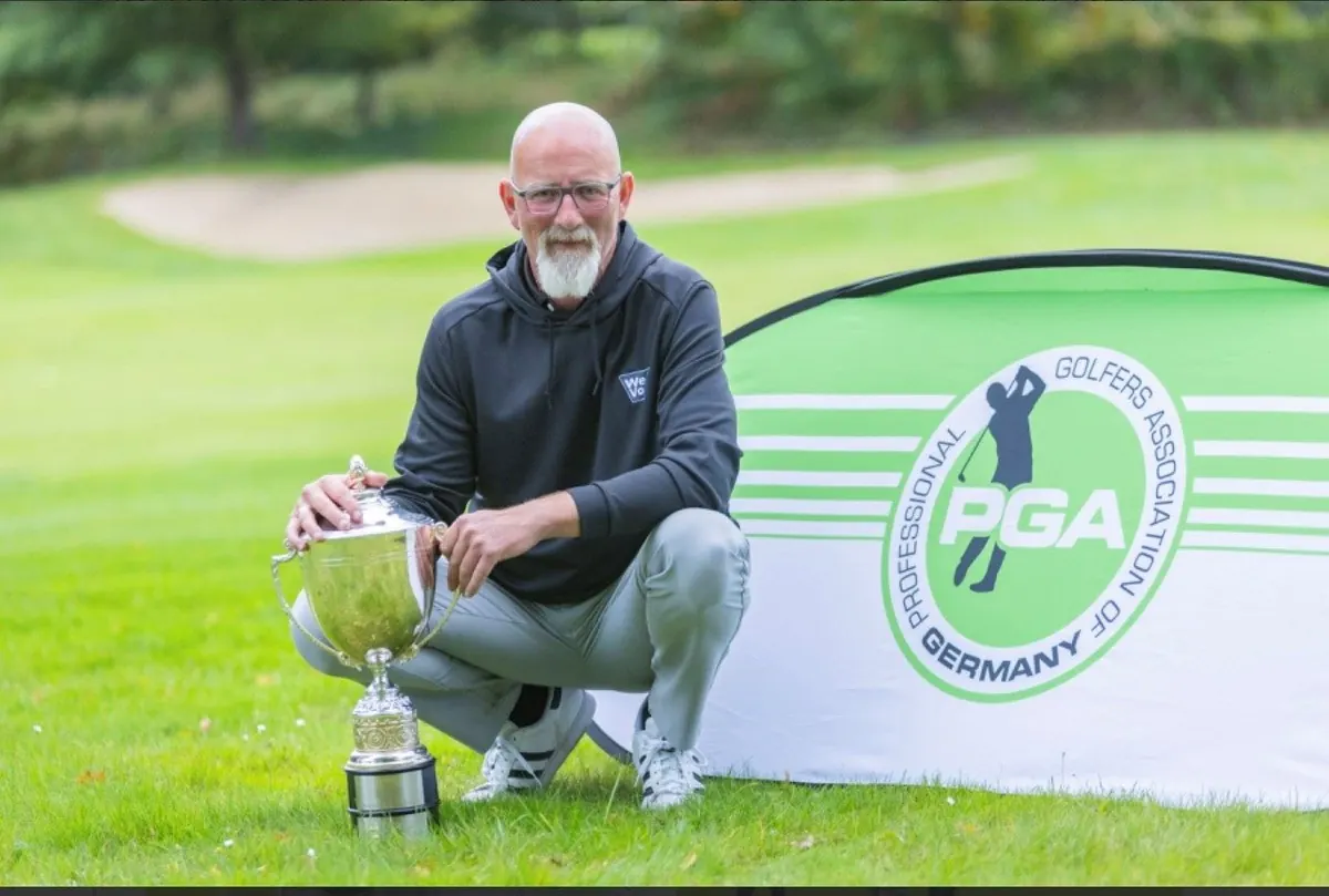 David Geall mit Pokal, Teacher’s Championship 2024